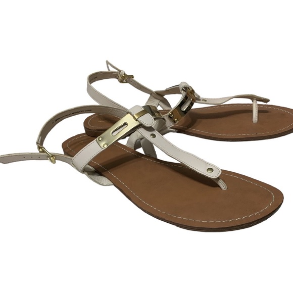 MOSSIMO White  Flat Sandals Size 11 - Picture 8 of 10